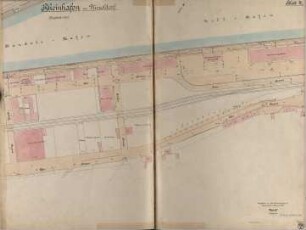 Rheinhafen zu Düsseldorf. Blatt 4; Handels- und Zollhafen