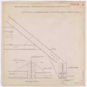 100 KV Schalthaus, Aufhängekonstruktion Sammelschienen-Durchführung