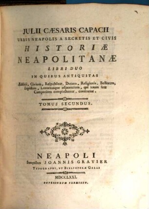 Raccolta Di tutti i più rinomati Scrittori Dell'Istoria Generale Del Regno Di Napoli : Principiando dal tempo che queste Provincie hanno preso forma di Regno, 23