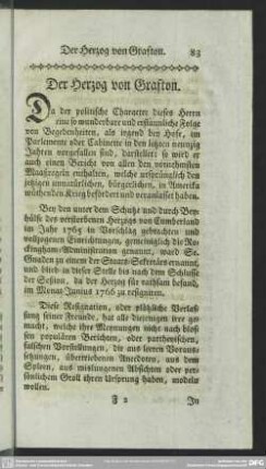 Der Herzog von Grafton