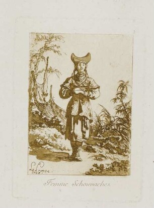 Femme Schouvache, Blatt 2 der Folge "Deuxième Suite d’habillements de diverses Nations"