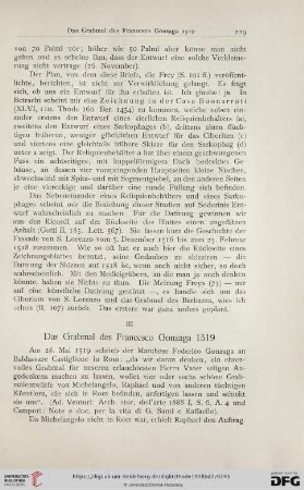 III Das Grabmal des Francesco Gonzaga 1519