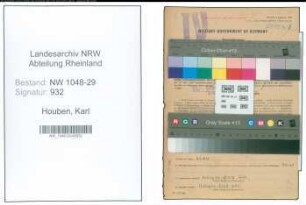 Entnazifizierung Karl Houben , geb. 25.04.1903 (Beamter)