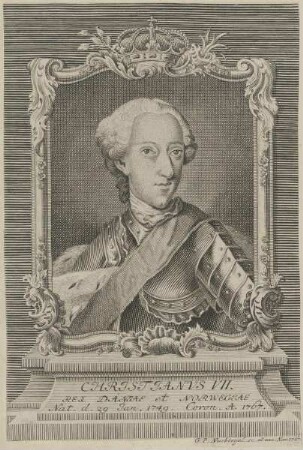 Bildnis des Christianus VII., König von Dänemark