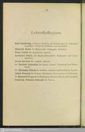 Lehrerkollegium