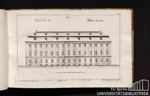 No. 3. Facade de côté. Seiten Facade.