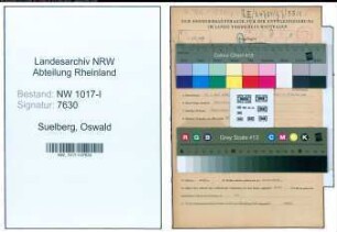 Entnazifizierung Oswald Suelberg , geb. 22.05.1886 ()