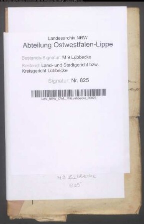 Erblasser: Lunte, Christian Friedrich; Erblasser: Lunte, Anne Marie Catherine Luise, geb. Holzmoeller: