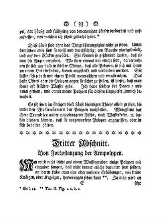Dritter Abschnitt. Von Fortpflanzung der Armpolypen