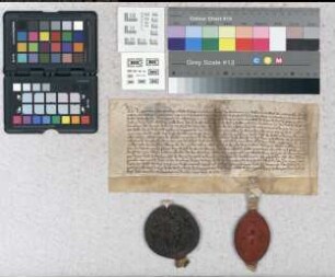 Bischof Rupert von Paderborn verpfändet Dyderik van Winzingerode für 54 Mark den stiftischen Anteil an Krukenberg und Helmershausen (Mit dem Revers des Dyderik van Winzingerode).