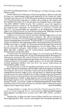 Schultze-von Lasaulx, Hermann :: Geschichte des Hamburgischen Notariats seit dem Ausgang des 18. Jahrhunderts : 2. erw. Aufl., Hamburg, Selbstverlag der Hamburgischen Notarkammer, 1980