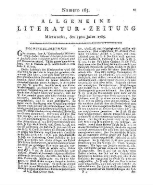 Böhmer, G. L.: Principia Juris Canonici, speciatim Juris Ecclesiastici publici privati, quod per Germaniam obtinet. Ed. 5. Göttingen: Vandenhoeck 1785
