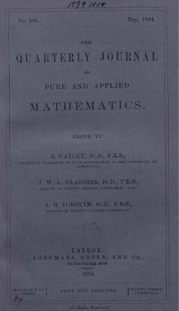 No. 105. May, 1894.