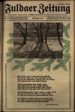 Ausgabe vom Freitag, den 25. Dezember 1936.