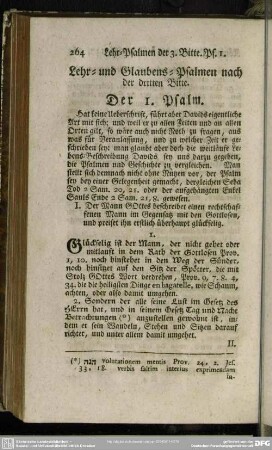 Lehr- und Glaubens-Psalmen nach der dritten Bitte