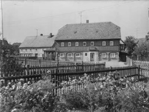 Niedercunnersdorf. Blick auf die Gaststätte "Edelweiß"