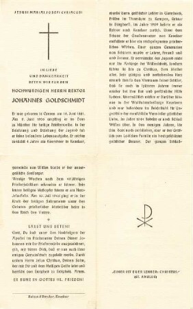 Goldschmitt, Johannes