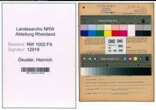Entnazifizierung Heinrich Deuster, geb. 24.07.1907 (Landwirt)