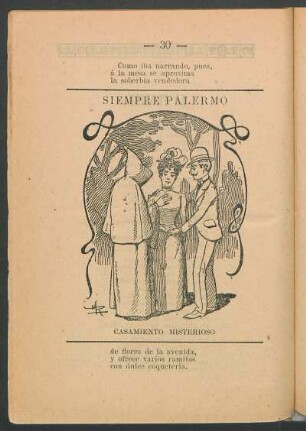 Siempre Palermo casamiento misterioso - [Grabado] : Casamiento misterioso