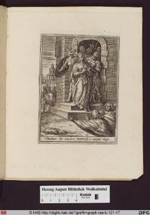 Die Heilige Katharina von Alexandria wird zur Hinrichtung geführt.
