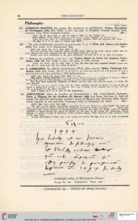 Philosophy (Nr. 137-156)