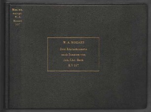 3 Konzerte; cemb, strings; KV 107