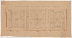 Thiersch, Friedrich von; München; Haus für Handel und Gewerbe - Lesezimmer 1. OG (Deckenabwicklung)