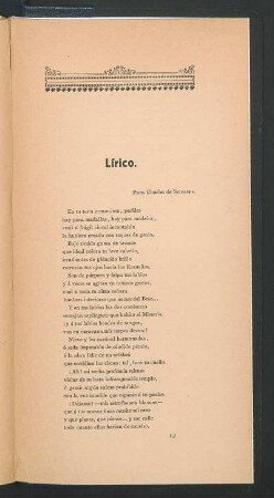Lírico.