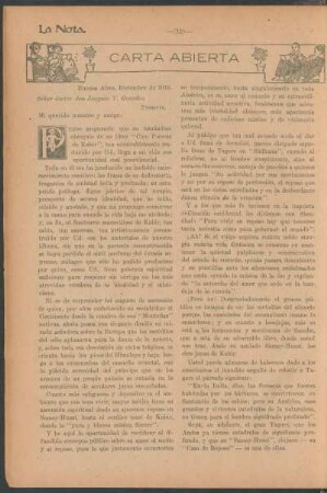 Carta abierta