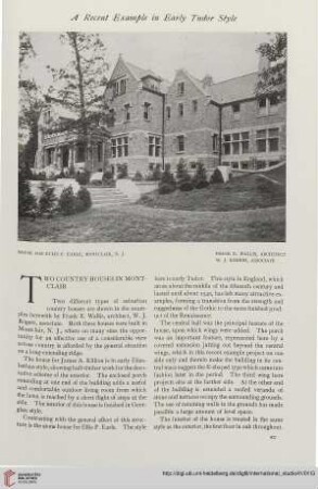 41.1910 = Nr. 161: Two country houses in Montclair