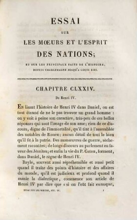 Essai sur les moeurs et l'esprit des nations, Tome quatrième