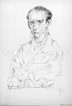 Bildnis des Tennisspielers Dr. Heinrich Kleinschroth