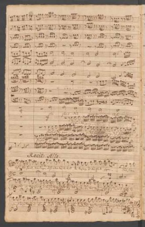 3. Recit[ativo] (A): Ach! Deine Hand