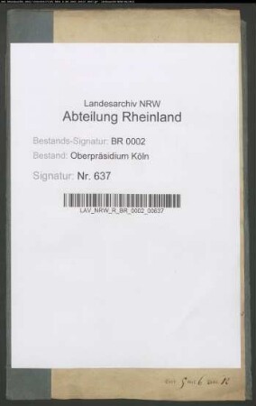 Straßen- und Wasserbauten im Regierungsbezirk Düsseldorf