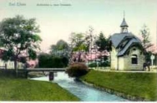 Auebrücke und neue Trinkhalle in Bad Eilsen