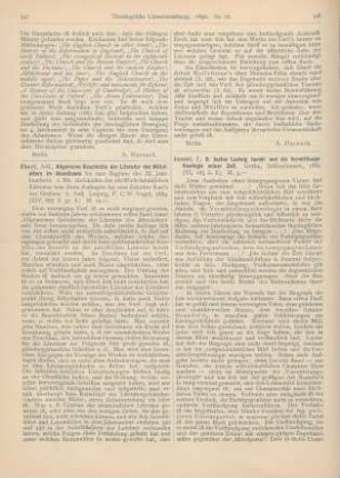 547-548 [Rezension] Ebert, Adf., Allgemeine Geschichte der Literatur des Mittelalters im Abendlande bis zum Beginne des XI. Jahrhunderts. 1. Band. Geschichte der christlich-lateinischen Literatur von ihren Anfängen bis zum Zeitalter Karl‘s des Großen. 2. Aufl