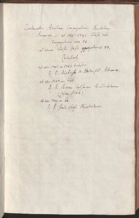 Annales Congregationis Benedictino-Bavaricae, Bd. 3: 1741-1760 - Provinzialbibliothek Amberg 2 Ms. 1c