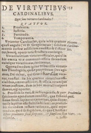 De Virtutibus Cardinalibus.