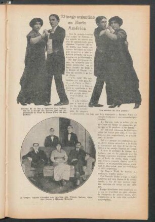 El tango argentino en Norte América