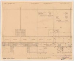 Siedlungsprojekt: Reihenhaus, 3 Zimmer, Flachbau, Grundriss 1:100