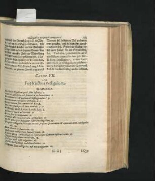 Caput VII. De Fine & iustitia Vectigalium.