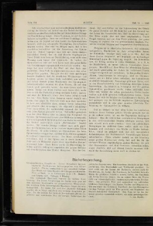 Bücherbesprechung.