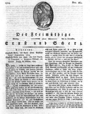 Nro. 261., Montag den 31. December