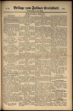 Zweite Ausgabe vom Donnerstag, den 22. März 1900.