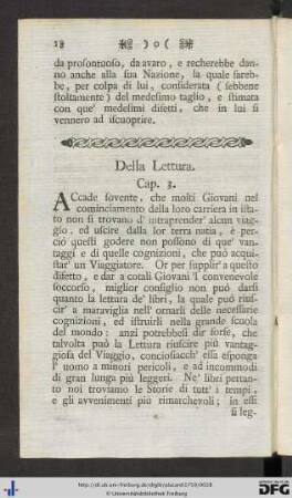 3. Della Lettura.