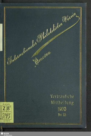 25.1903: Vertrauliche Mitteilung