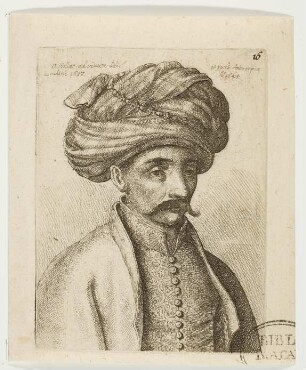 Der Türke mit geblümter Weste