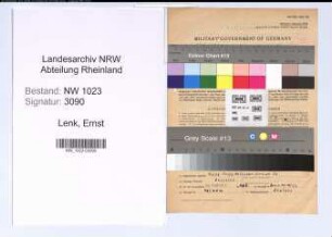 Entnazifizierung Ernst Lenk , geb. 12.04.1904 (Molkereifachmann)