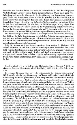 Stadtlandschaften in Schleswig-Holstein, hrsg. von Manfred J. Müller und Guntram Riecken : Neumünster, Wachholtz, 1990
