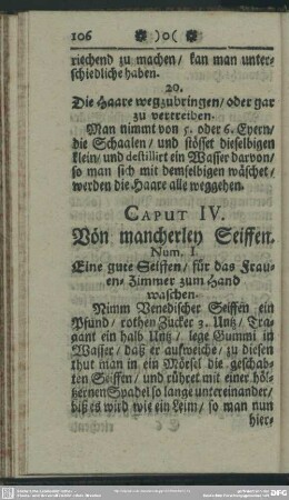 Caput IV. Von mancherley Seiffen